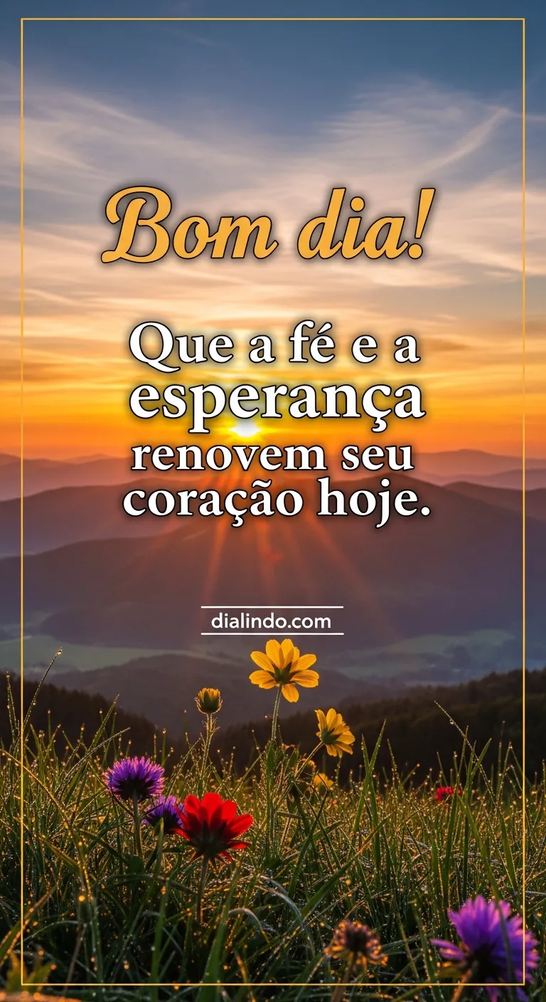 Despertar da Fé Renovadora - Mensagem inspiradora