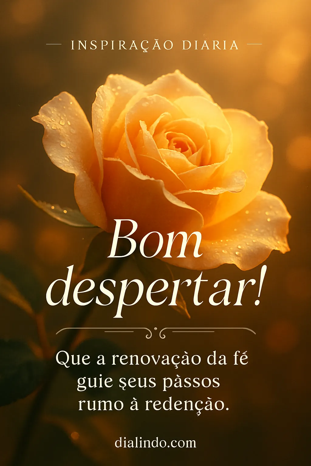 Alba: Fé, Passos e Redenção. - Mensagem inspiradora