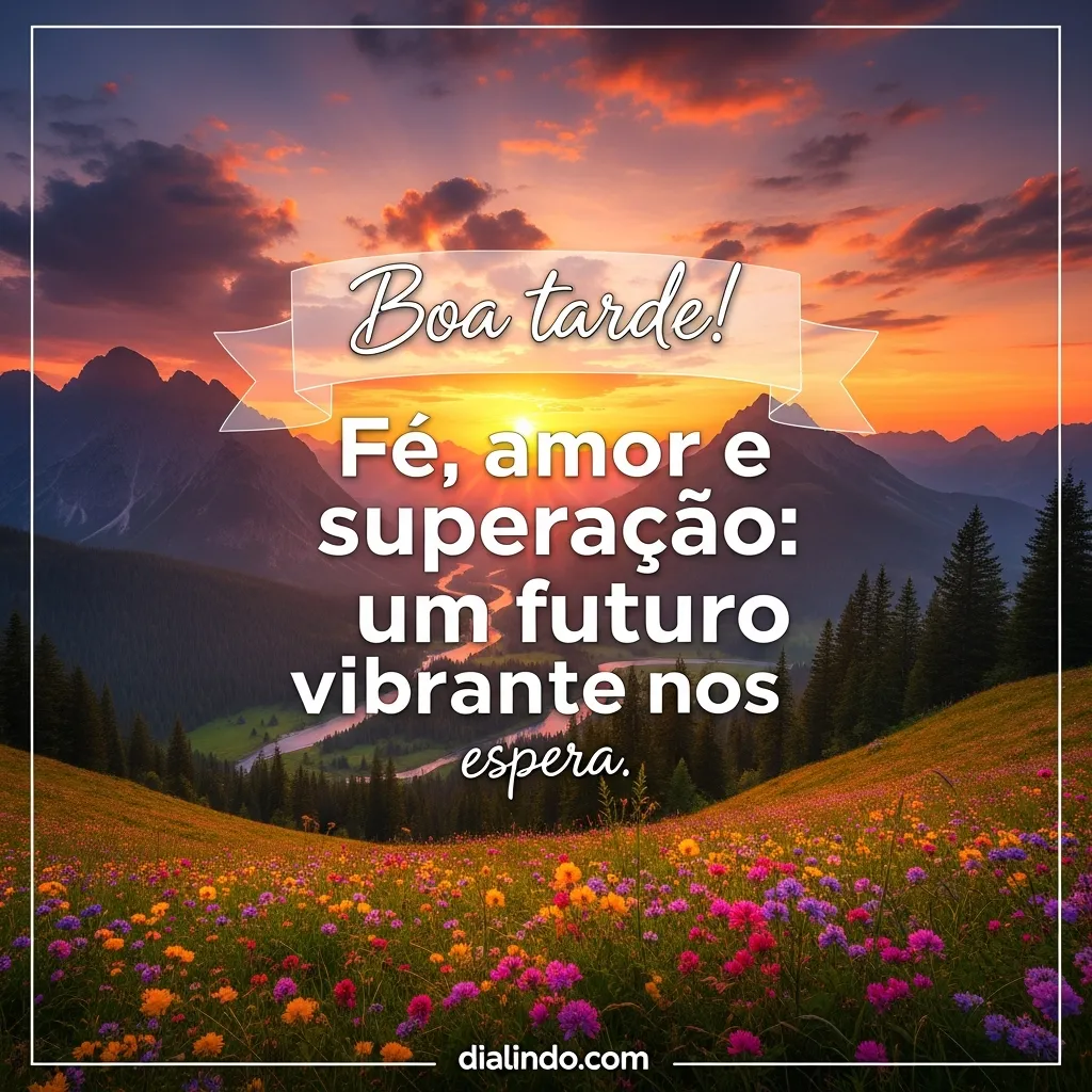 Vibrante alvorada de fé e amor.