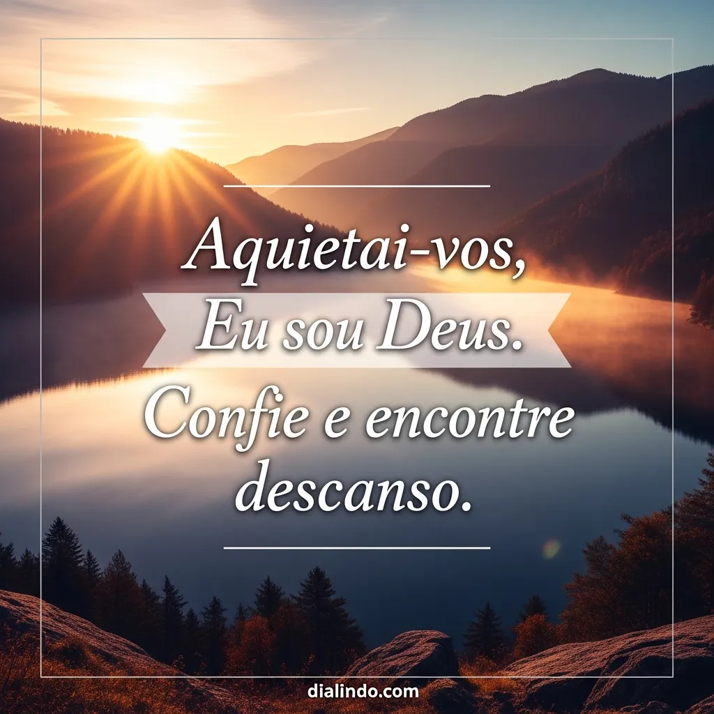 Silêncio Divino: Confiança e Repouso