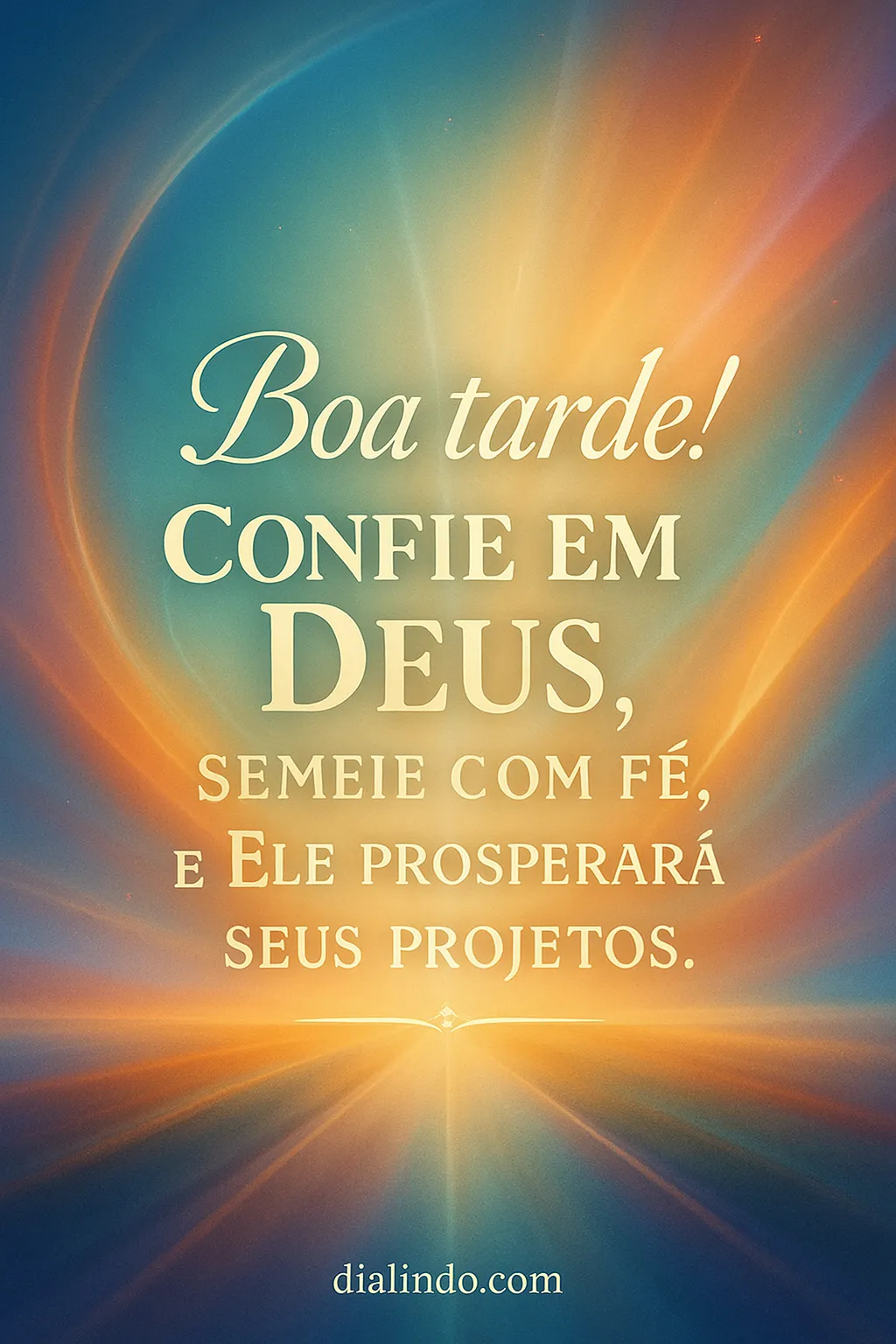 Deus, Fé e Colheita Próspera