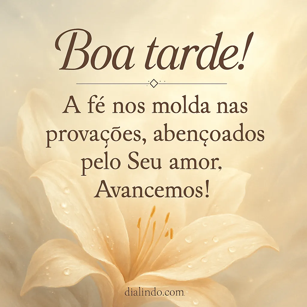 Fé Forjando Amor, Rumo Adiante.