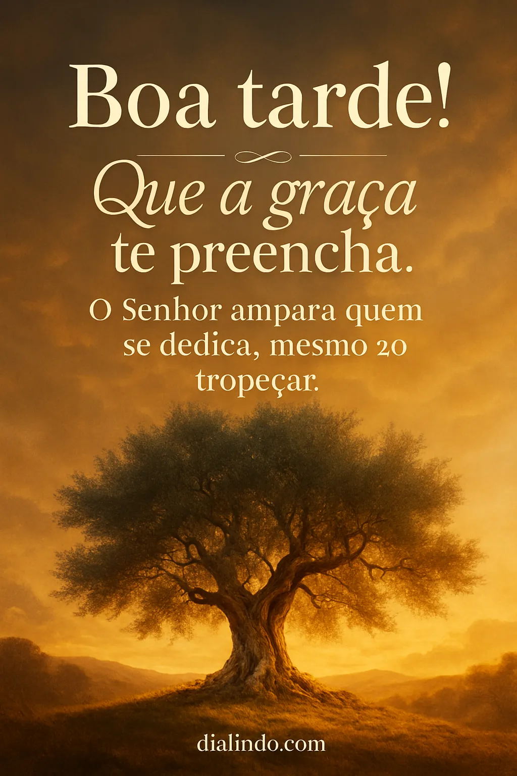 Graça, Amparo, Dedicação: Reerguer.