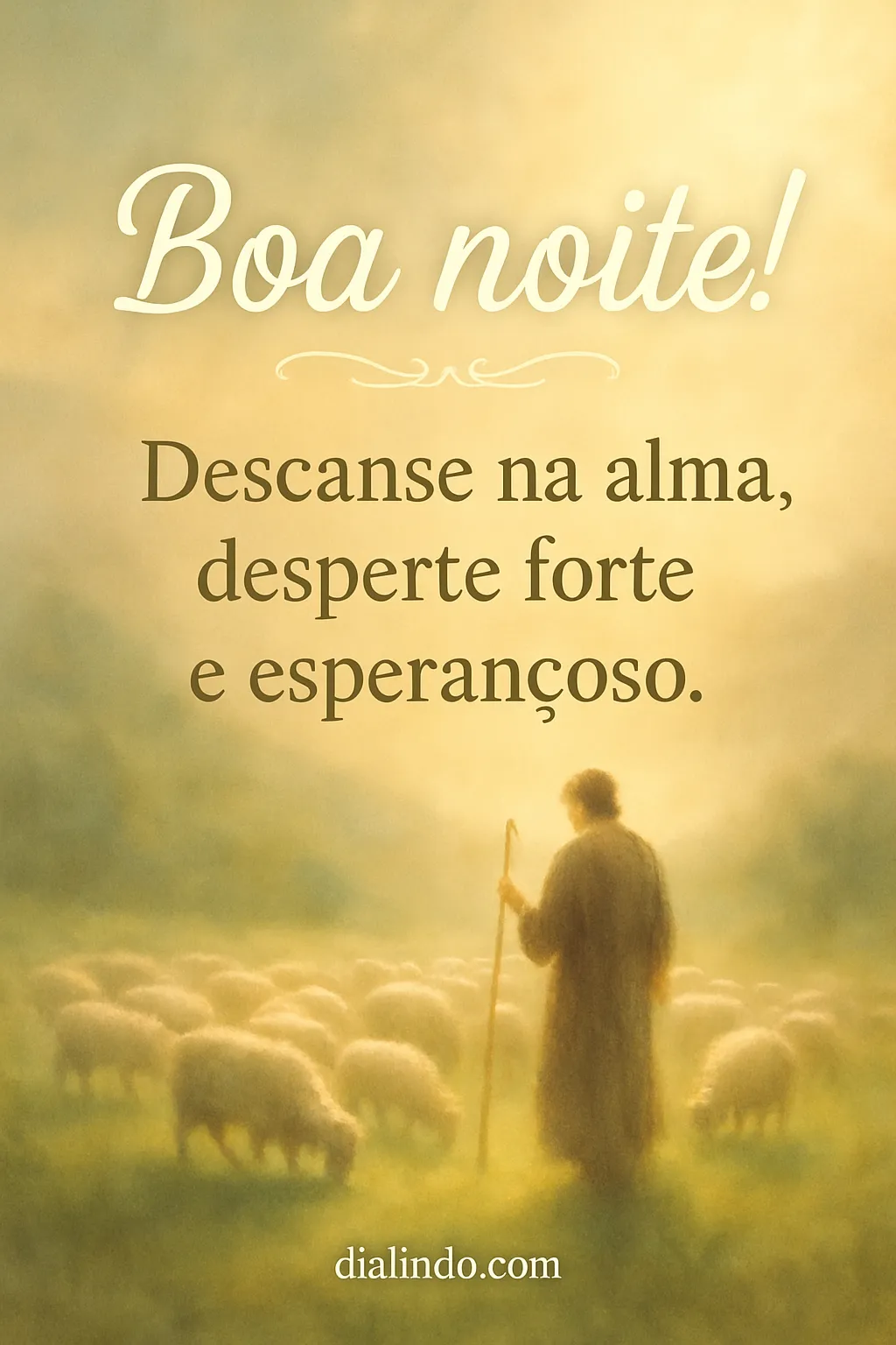 Alma serena, aurora forte. - Mensagem inspiradora