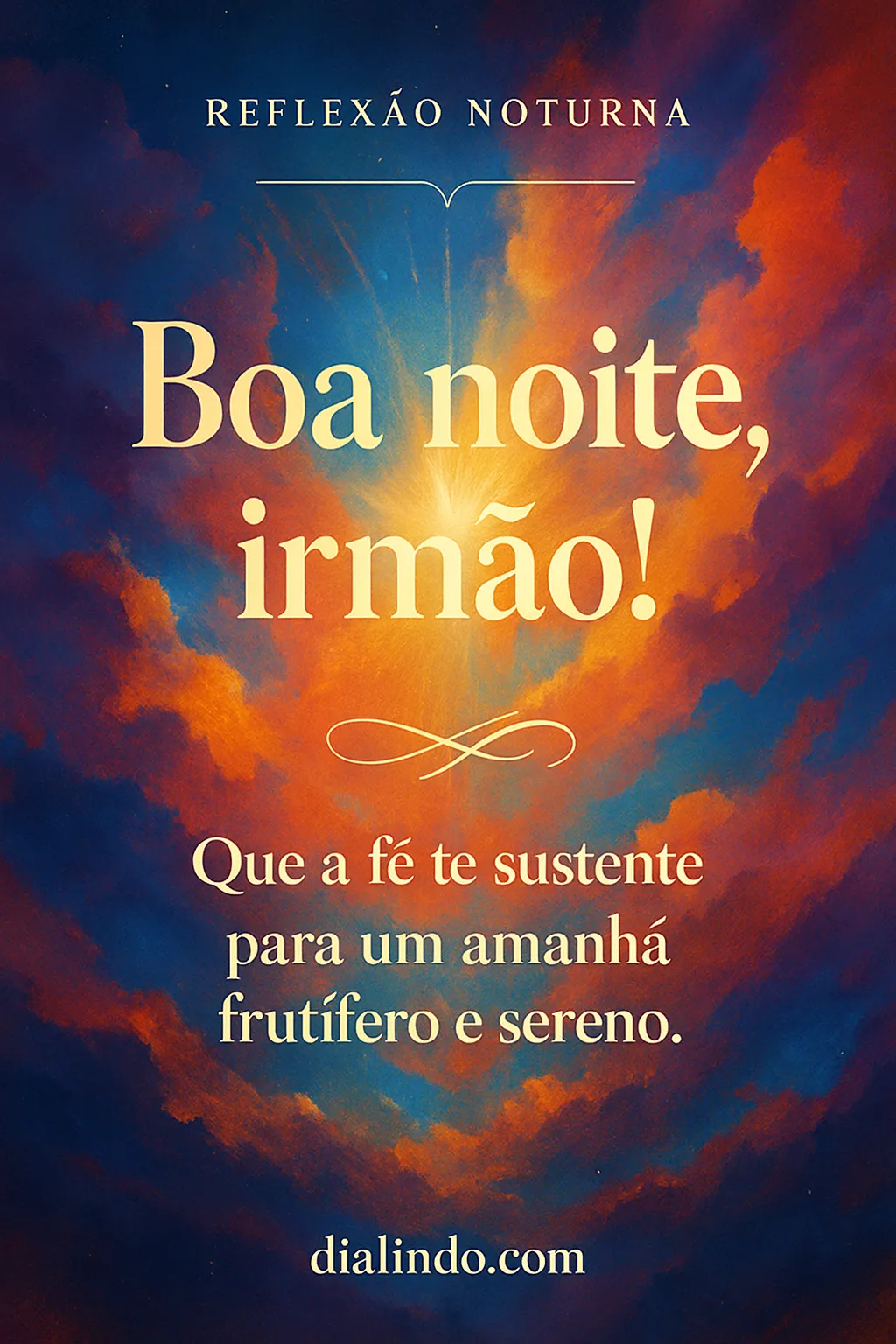 Fé: Alento à Aurora Serena - Mensagem inspiradora