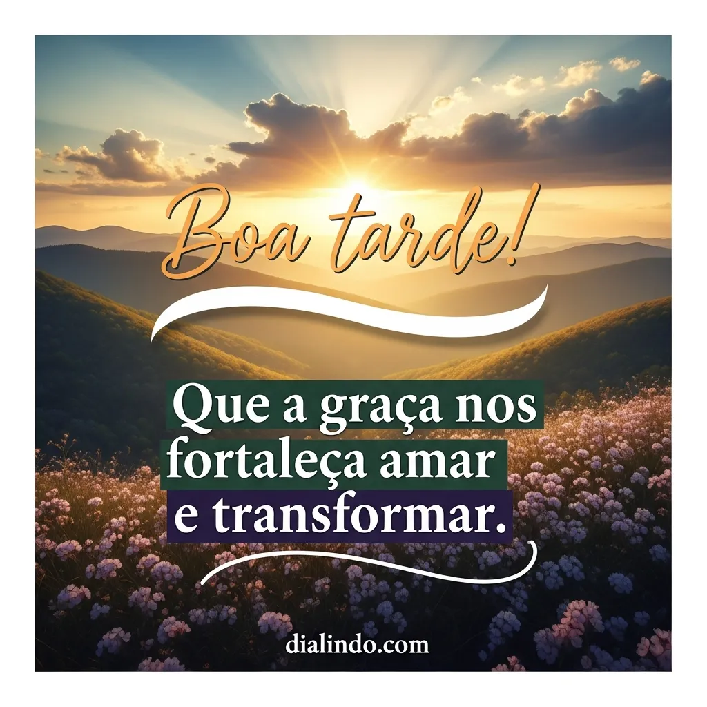 Graça: Amor em Transformação Forte.