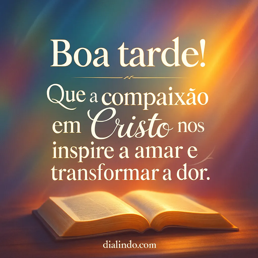 Cristo: Compaixão Transforma a Dor.