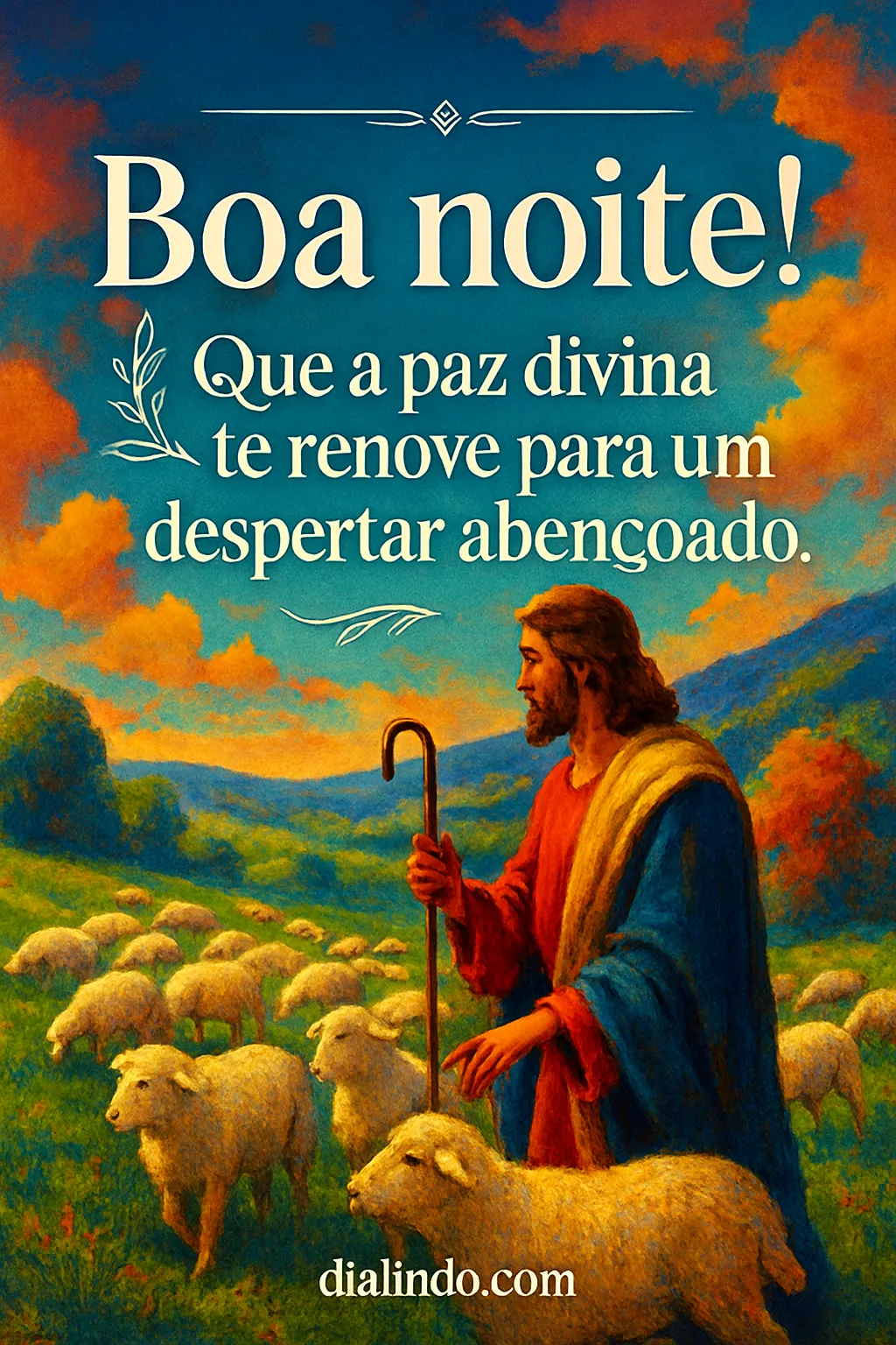 Paz renovadora para o amanhecer.