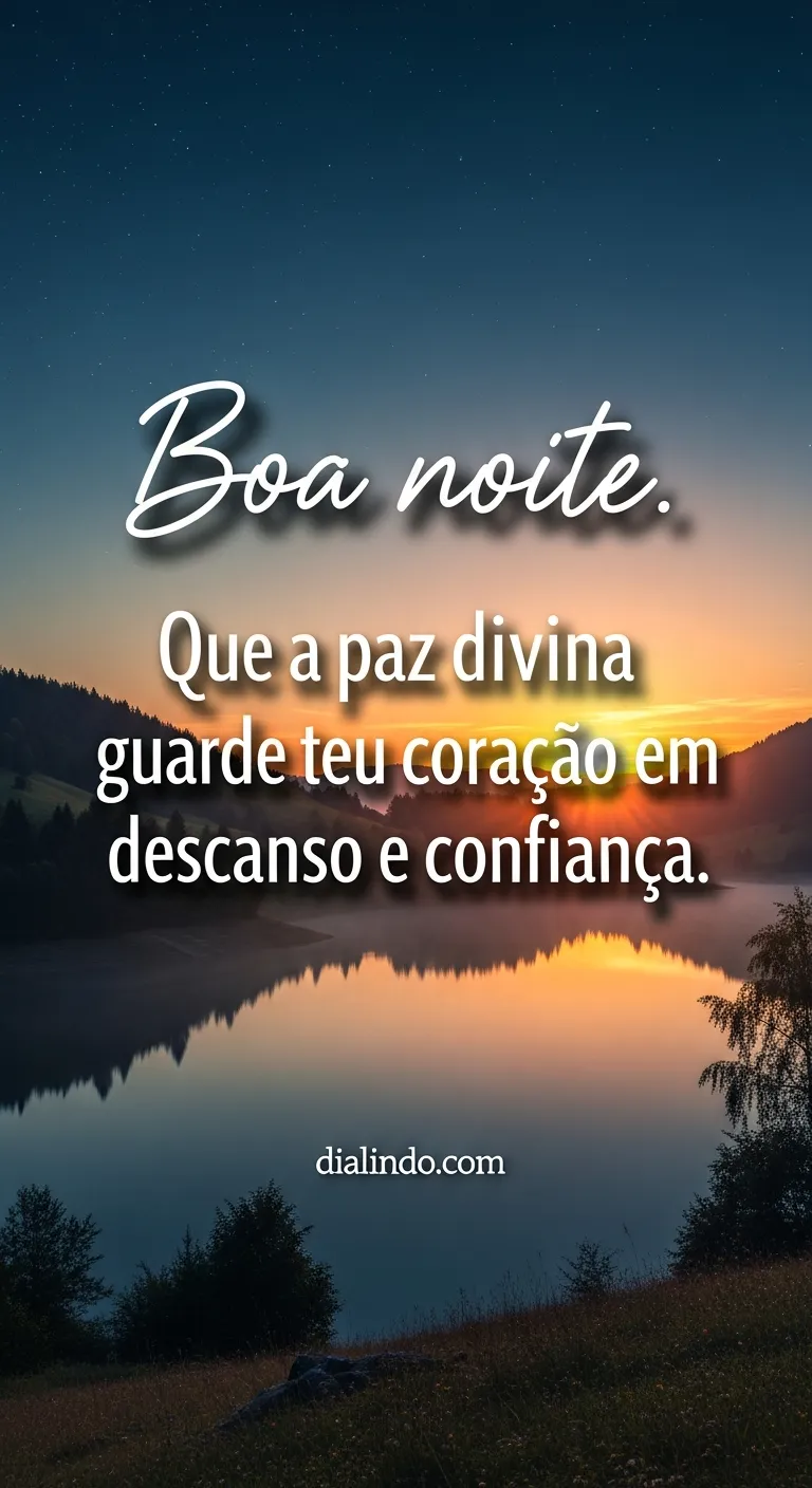 Coração em Paz, Noite Serena.