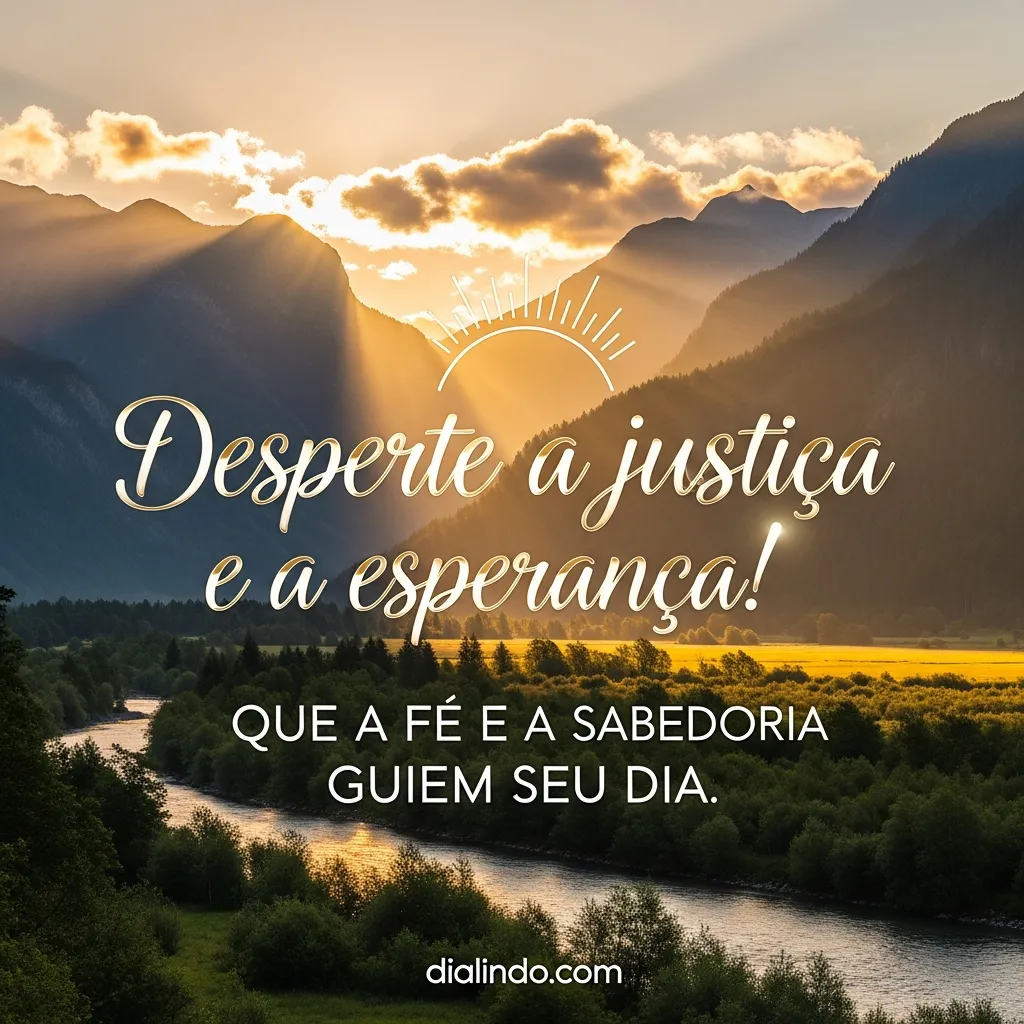 Justiça, Fé, Sabedoria Diária.