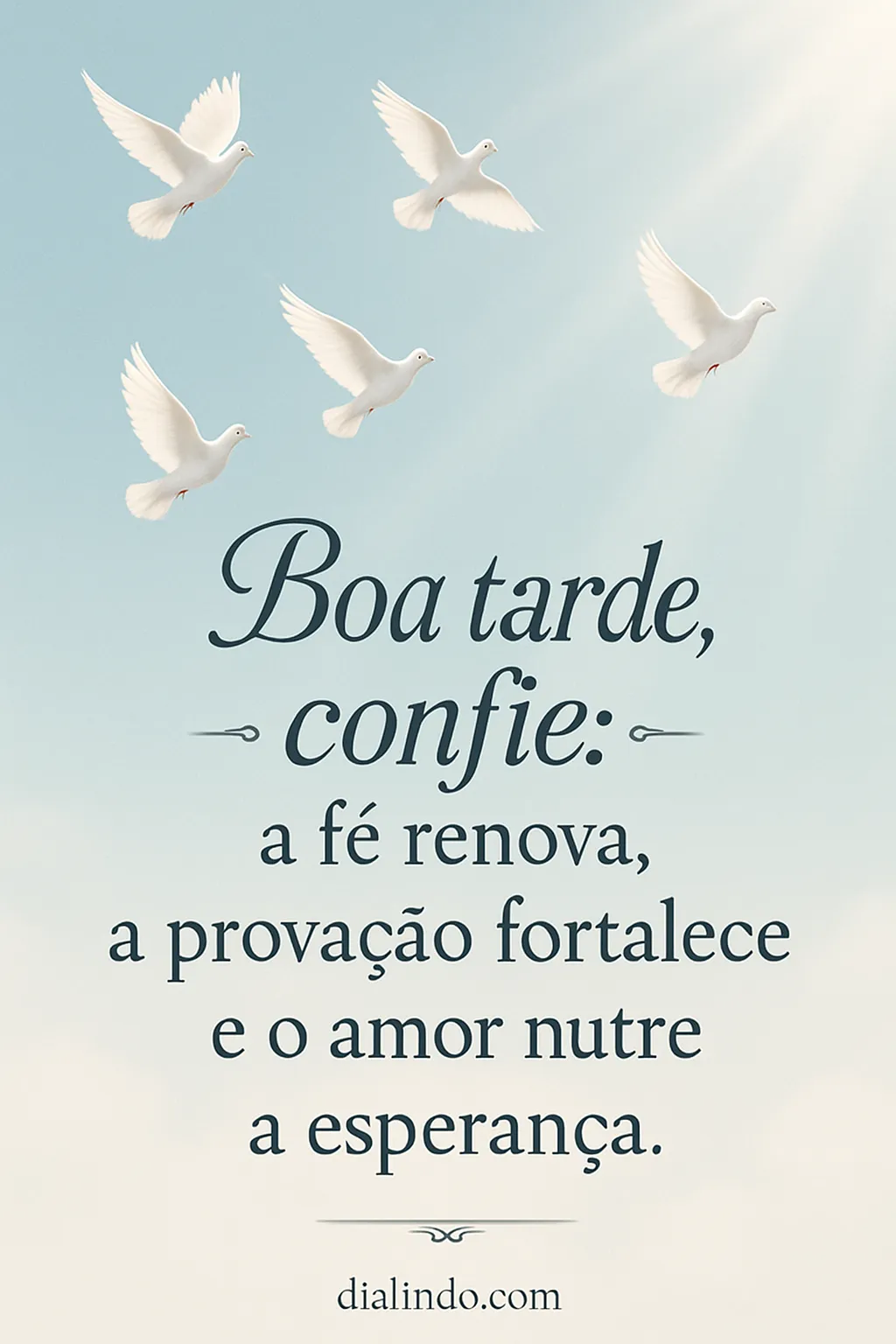 Trindade de Esperança: Fé, Força, Amor - Mensagem inspiradora