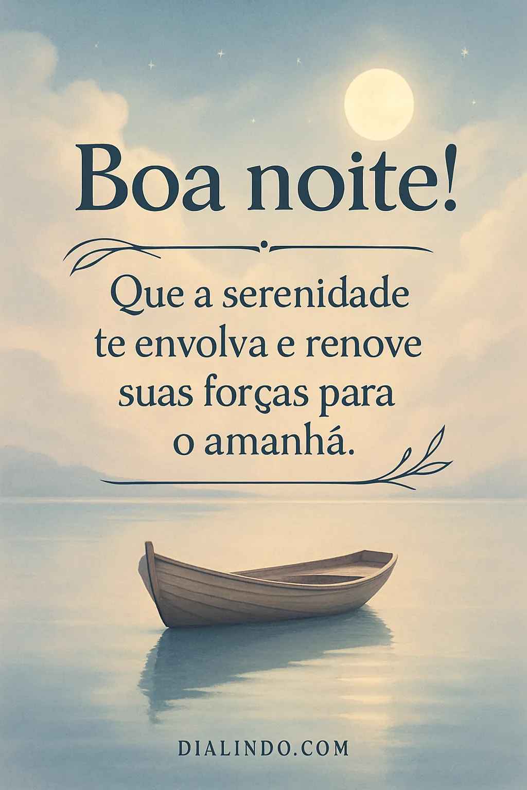 Serenidade: Repouso e Renovação. - Mensagem inspiradora