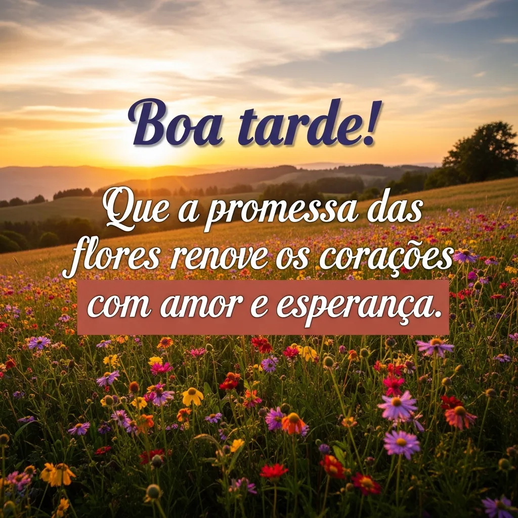 Florescendo Amor e Esperança - Mensagem inspiradora