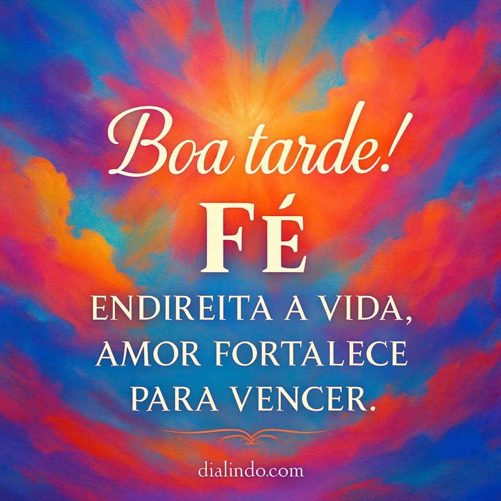Fé e Amor: Eixos da Vida. - Mensagem inspiradora