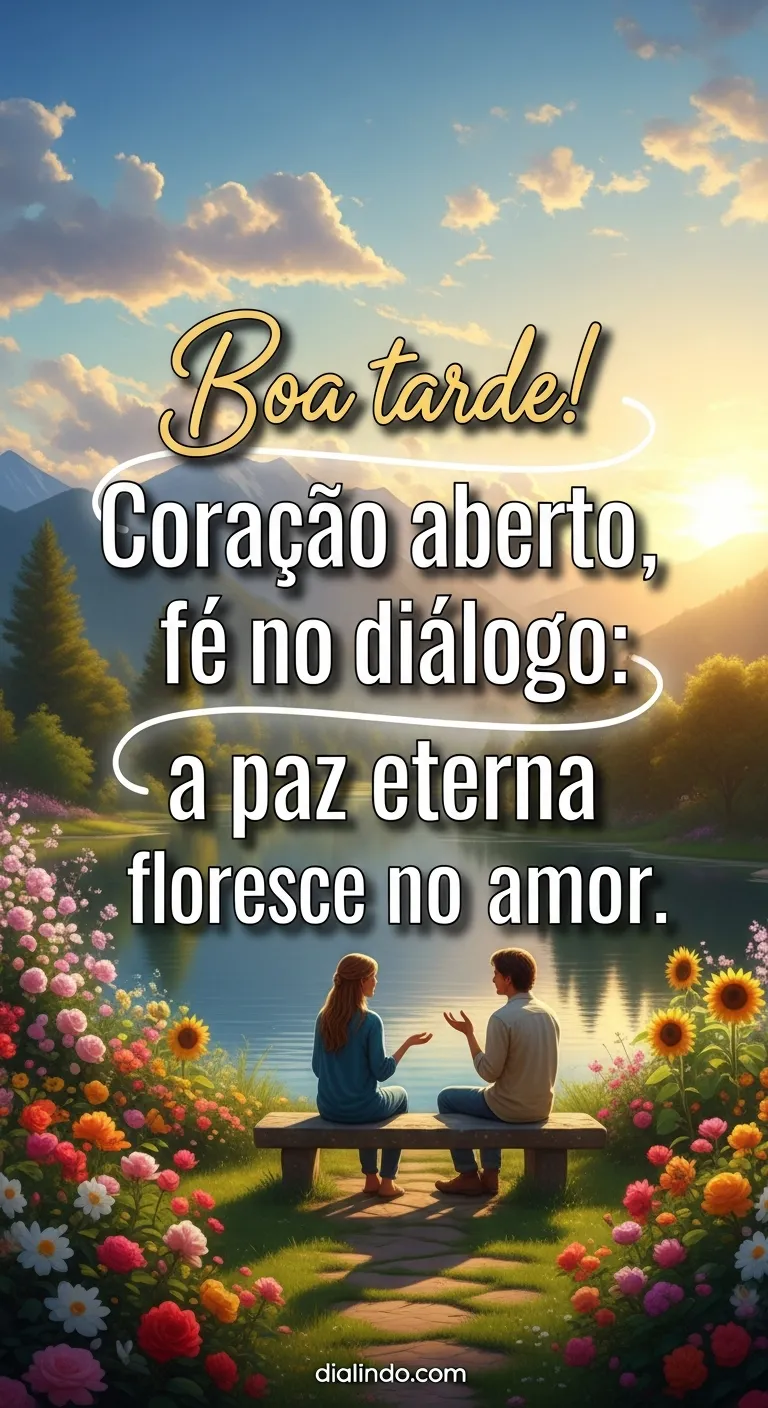 Amor: Diálogo, Fé e Paz - Mensagem inspiradora