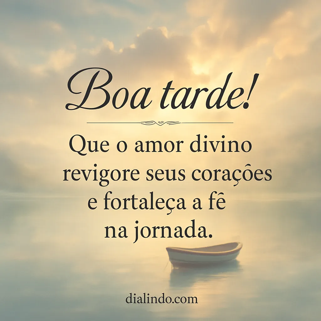 Amor Divino: Revigorar e Fortalecer - Mensagem inspiradora