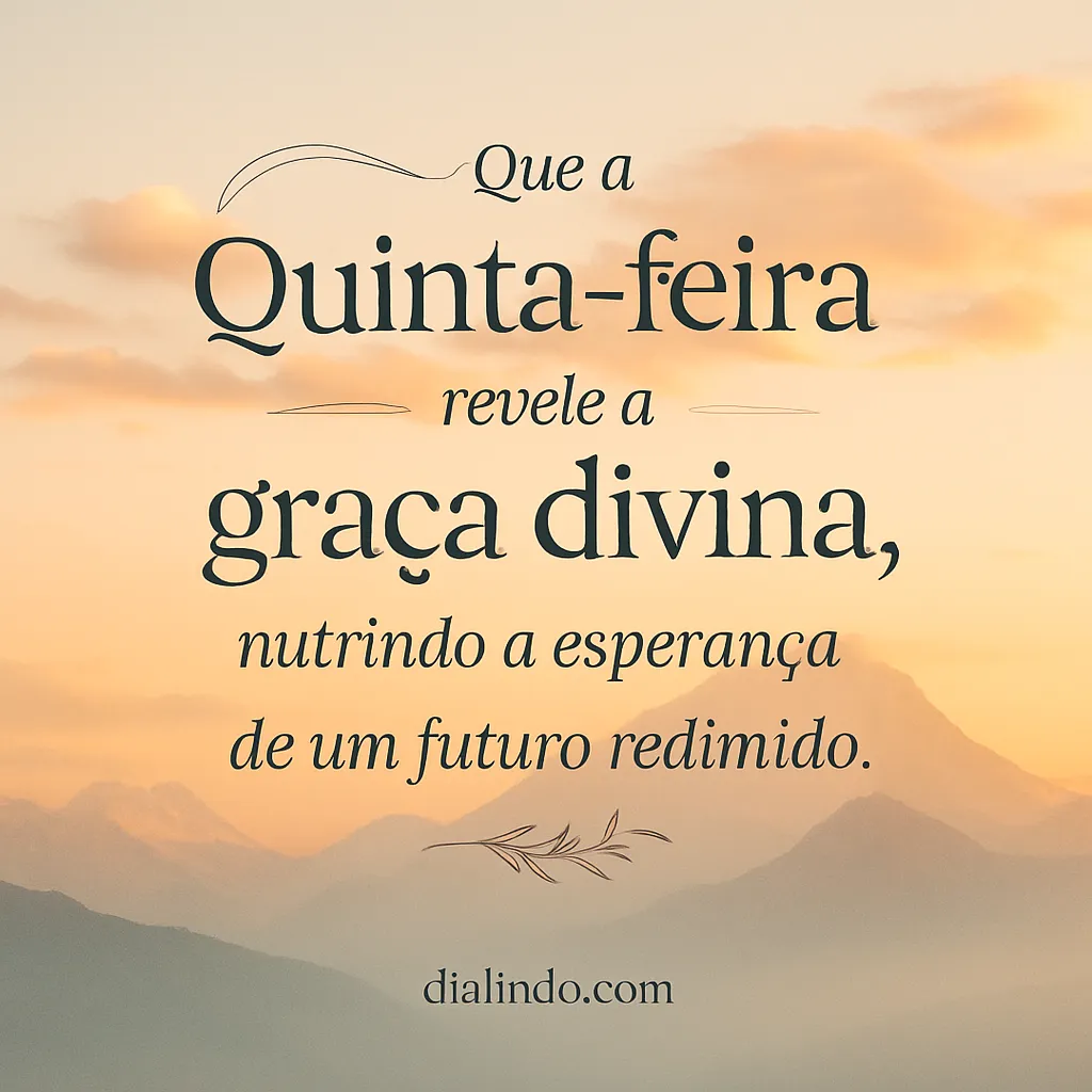 Quinta: Graça, Esperança Redentora