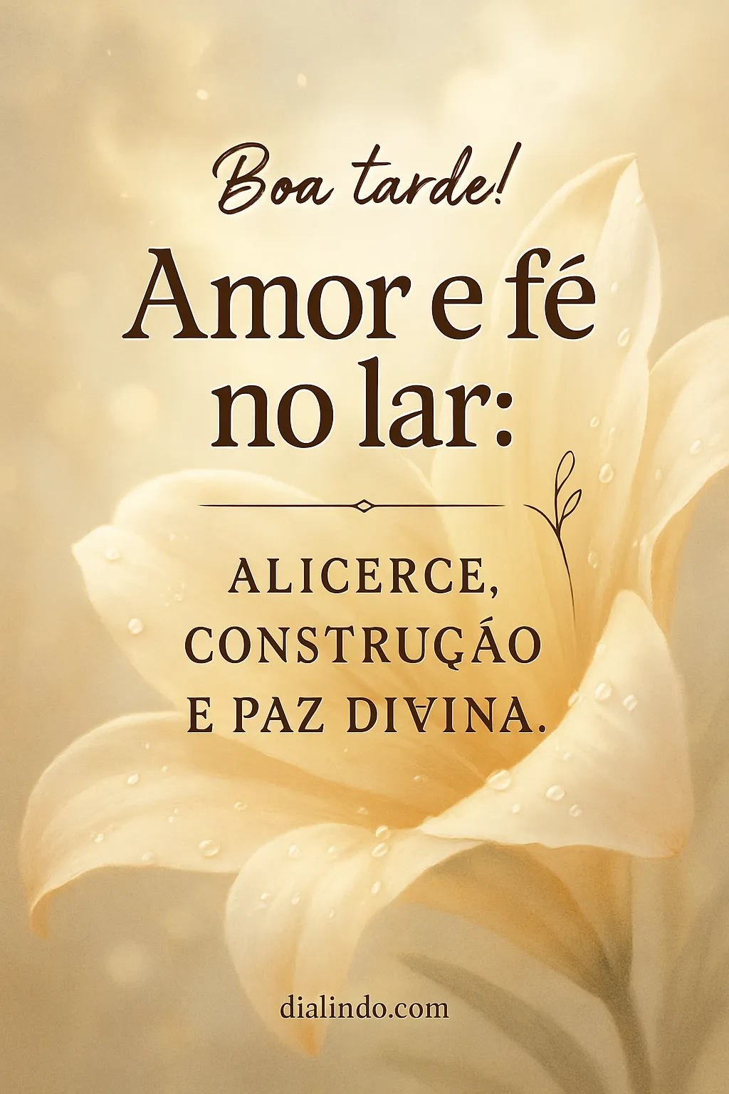 Lar: Amor, Fé e Paz