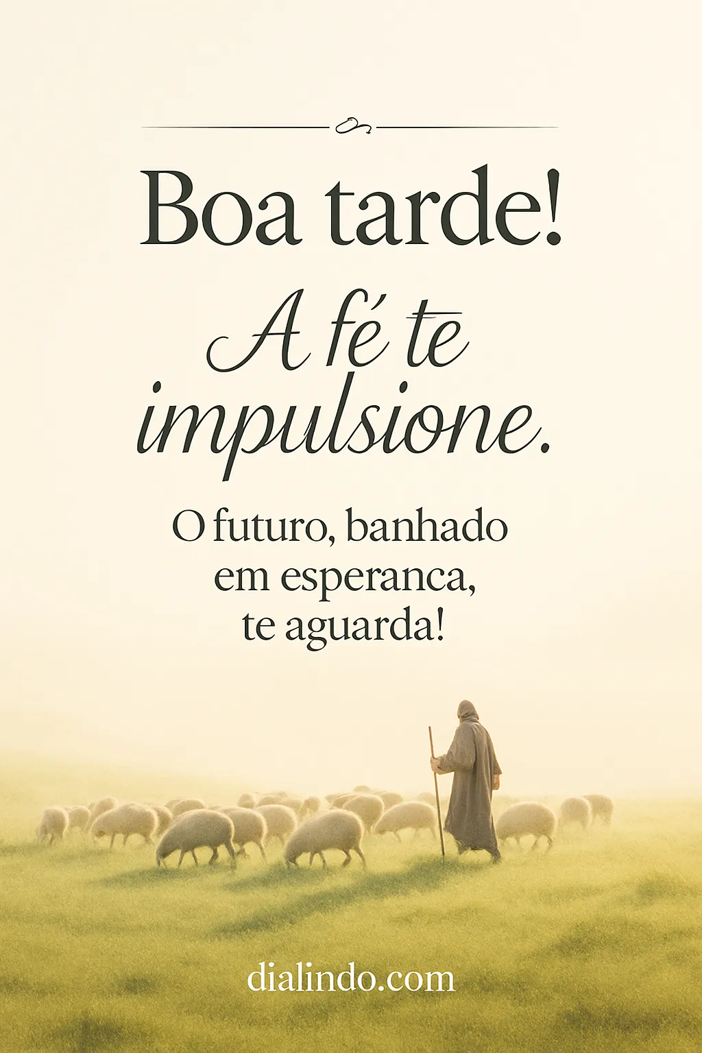 Esperança Fé Futuro Radiante.