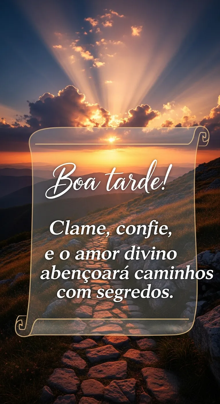 Segredos Divinos no Clamor - Mensagem inspiradora