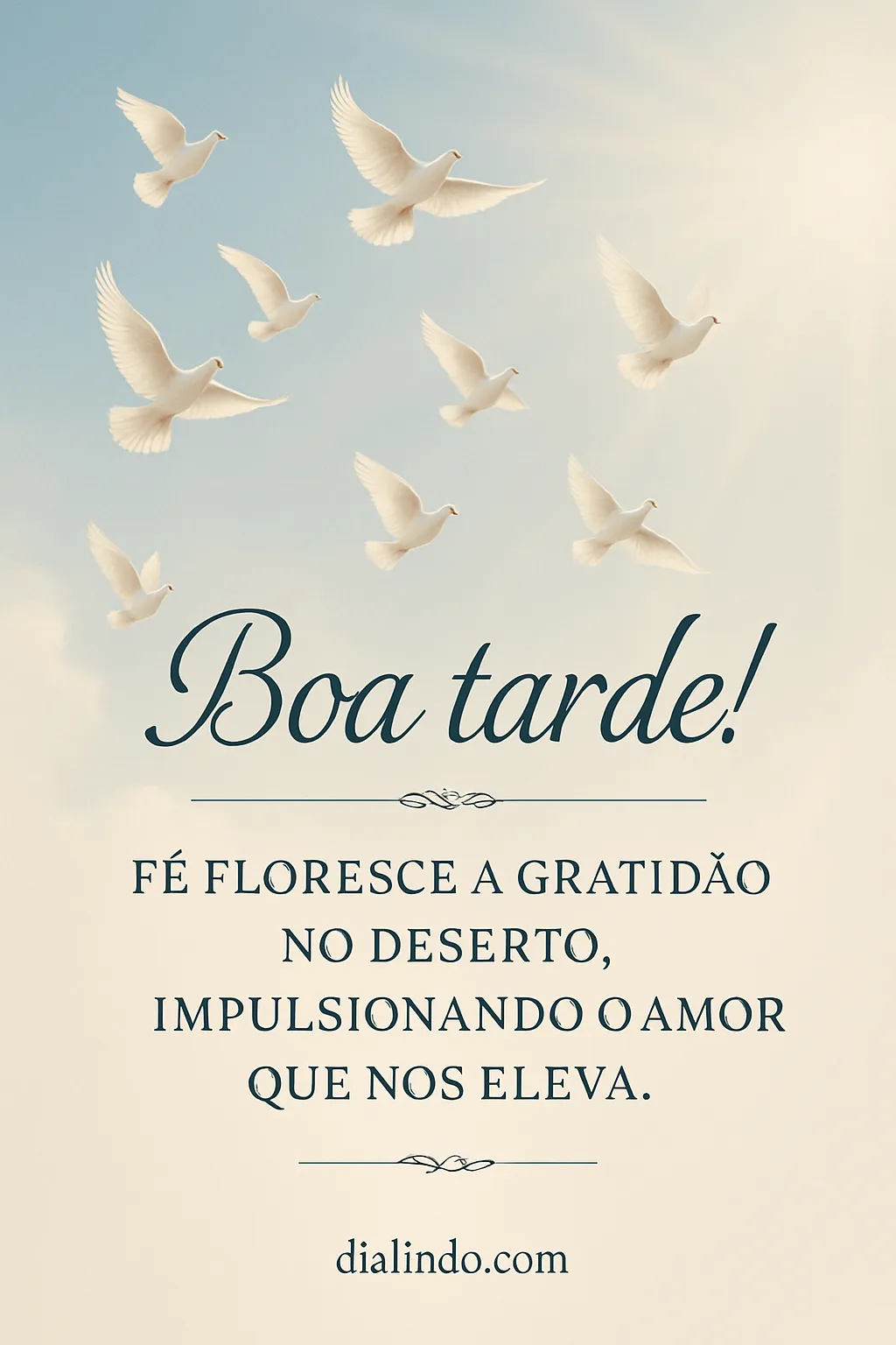 Fé: Oásis de Amor Grato - Mensagem inspiradora