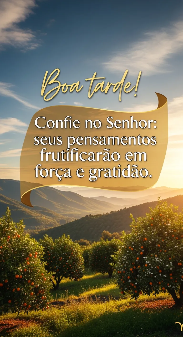 Confiança, Fruto e Gratidão Divina - Mensagem inspiradora